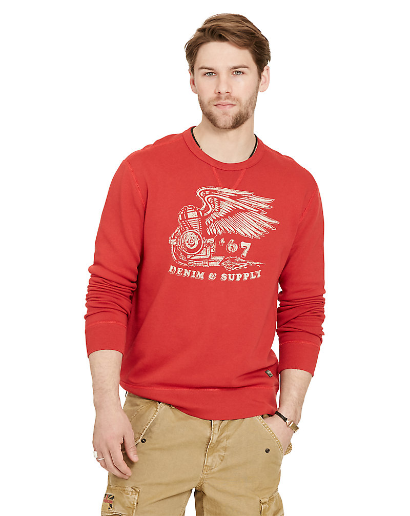 Terry Graphic Sweatshirt Polo Denim & Supply 1