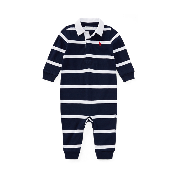 Striped Cotton Rugby Coverall