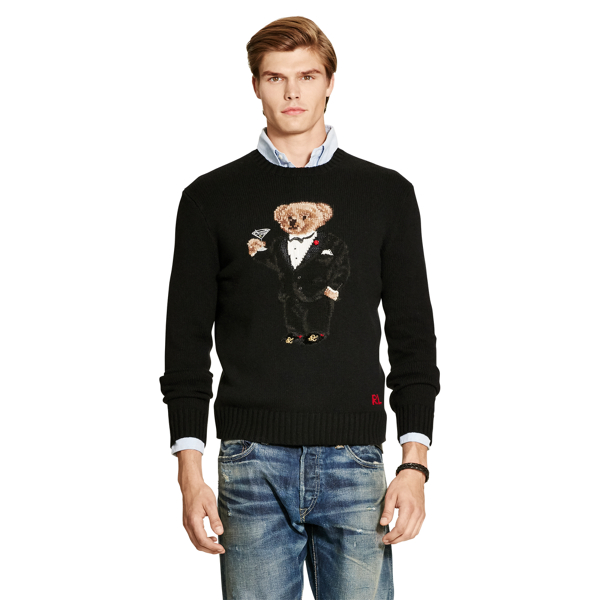 Polo tuxedo bear best sale sweater