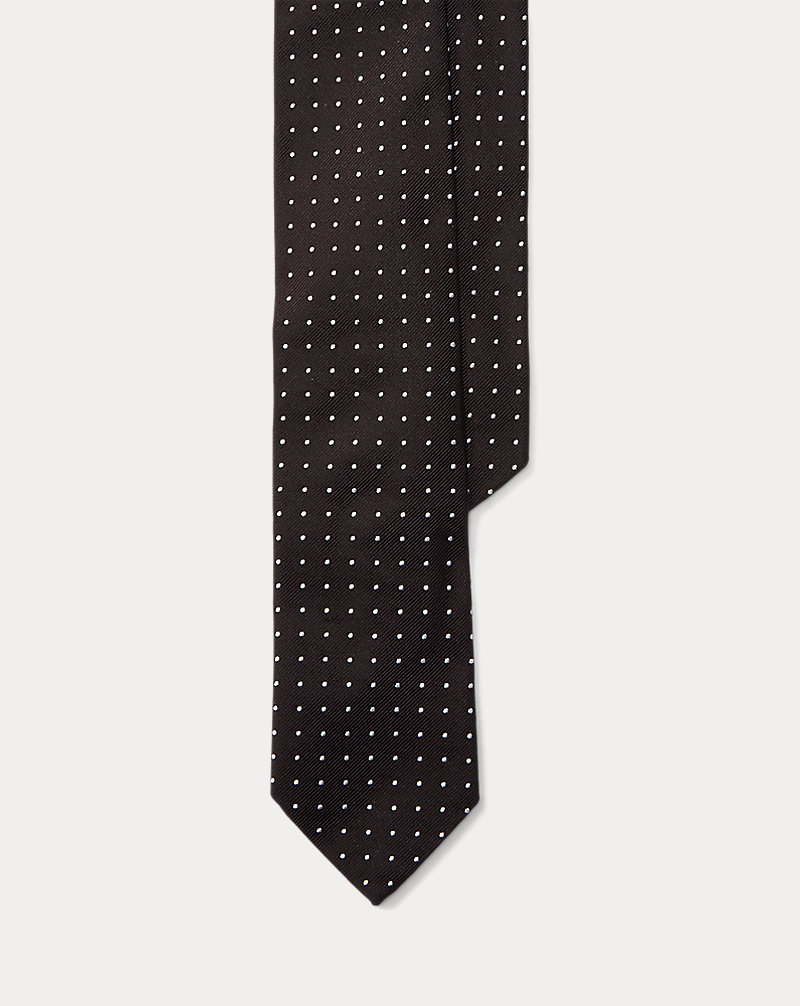 Dotted Silk Repp Narrow Tie Polo Ralph Lauren 1