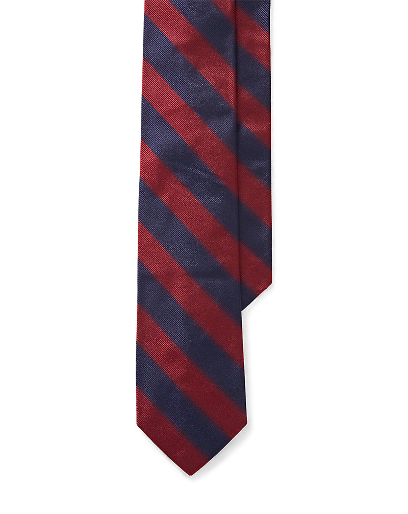 Striped Silk Repp Narrow Tie Polo Ralph Lauren 1