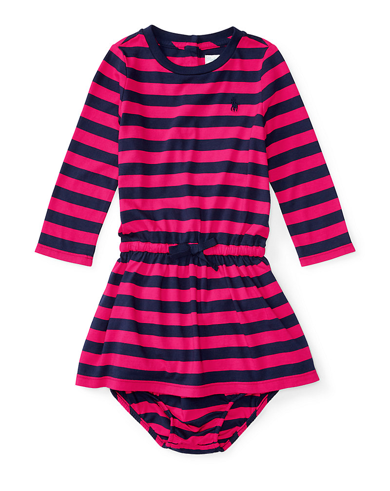 Striped Jersey Dress & Bloomer Baby Girl 1