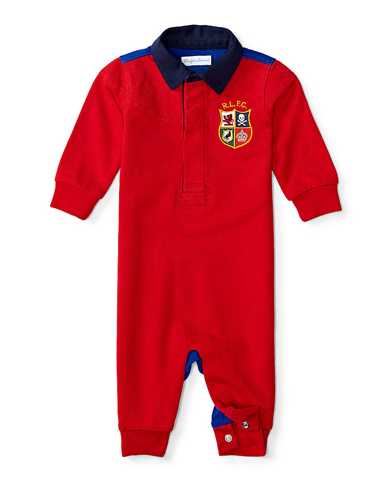 Cotton Mesh Rugby Coverall Baby Boy 1