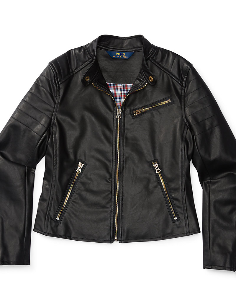 Faux-Leather Moto Jacket Girls 7-16 1