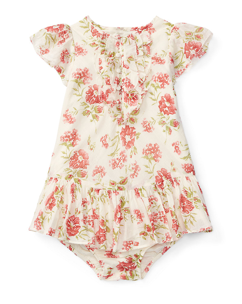 Ruffled Floral Dress & Bloomer Baby Girl 1