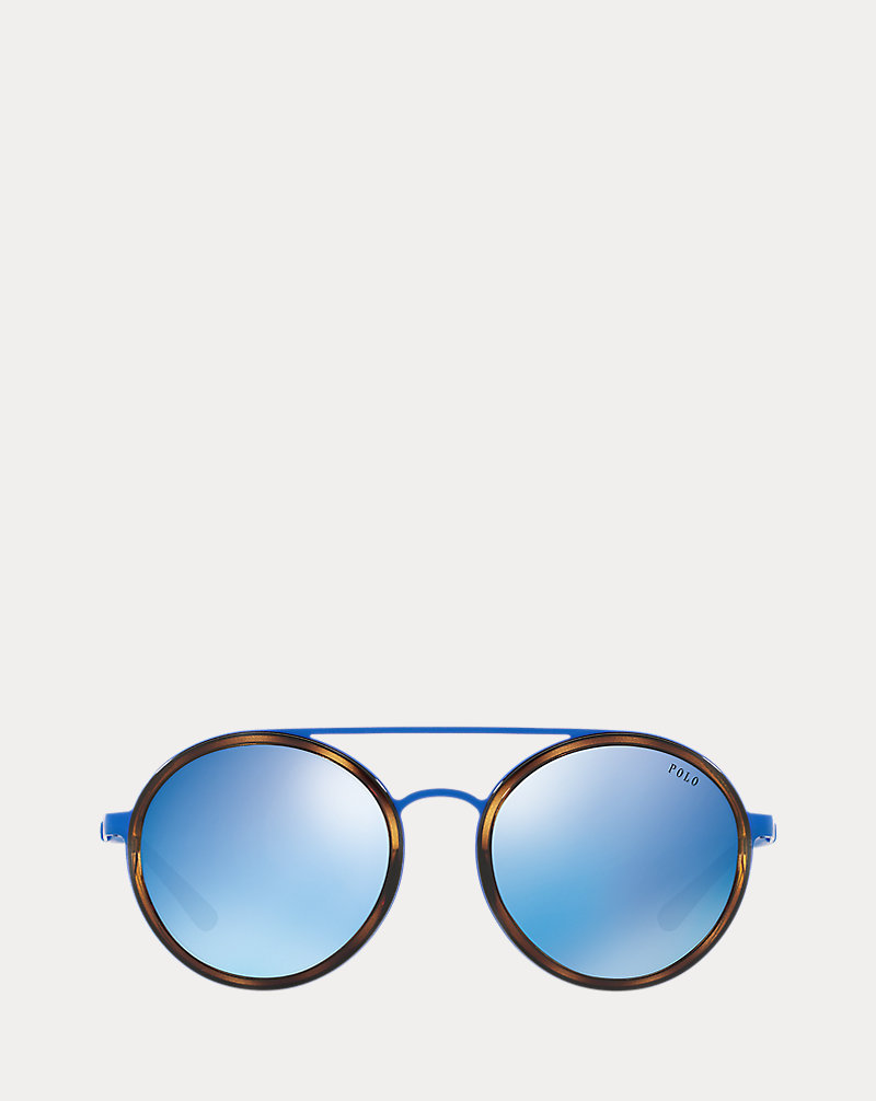 Double-Bridge Round Sunglasses Ralph Lauren 1