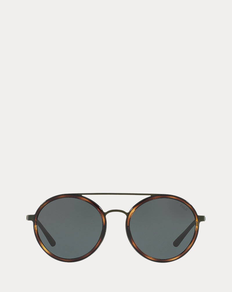 Double-Bridge Round Sunglasses Ralph Lauren 1