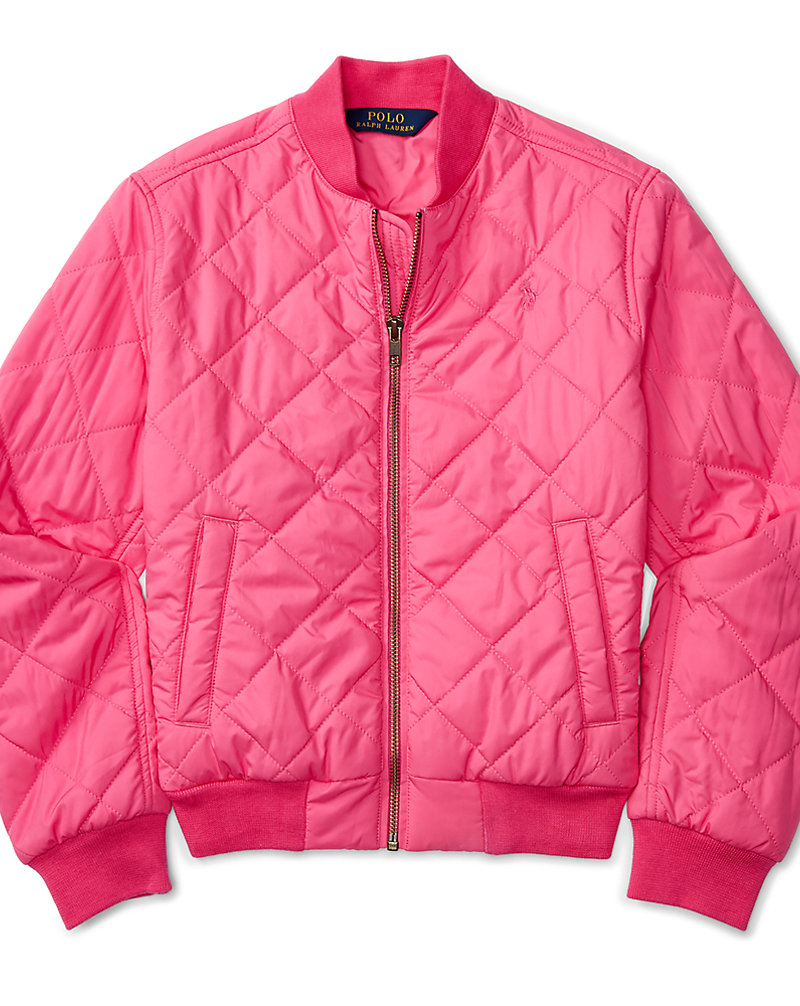 Quilted Baseball Jacket Girls 7-16 1