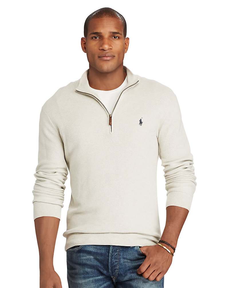 Cotton Half-Zip Sweater Big & Tall 1