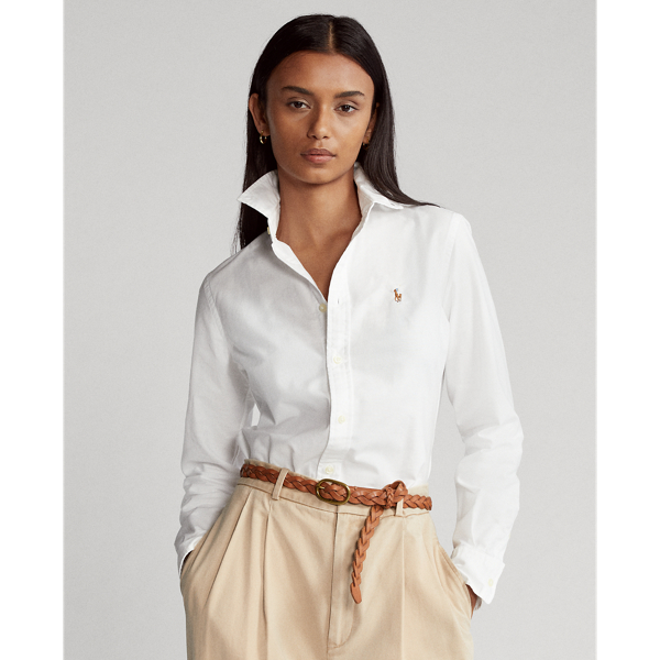 Camisa Oxford Slim Fit de algodon para mujer Ralph Lauren ES