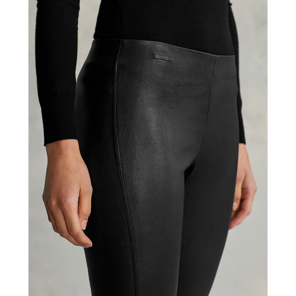 Polo Ralph Lauren Leather Skinny Trouser 7