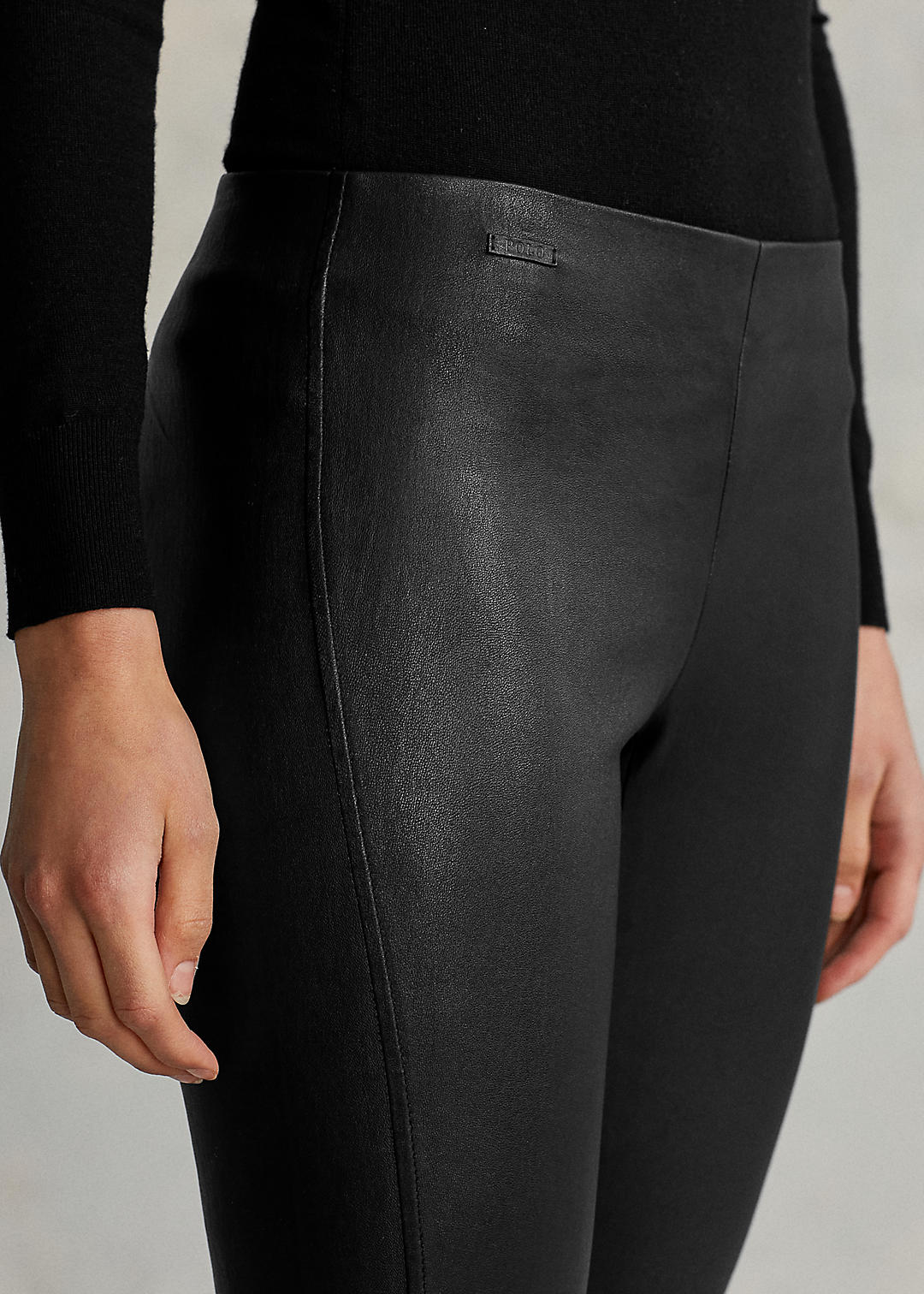Polo Ralph Lauren Leather Skinny Trouser 7