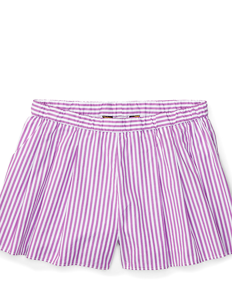 Striped Cotton Pull-On Short Girls 7-16 1