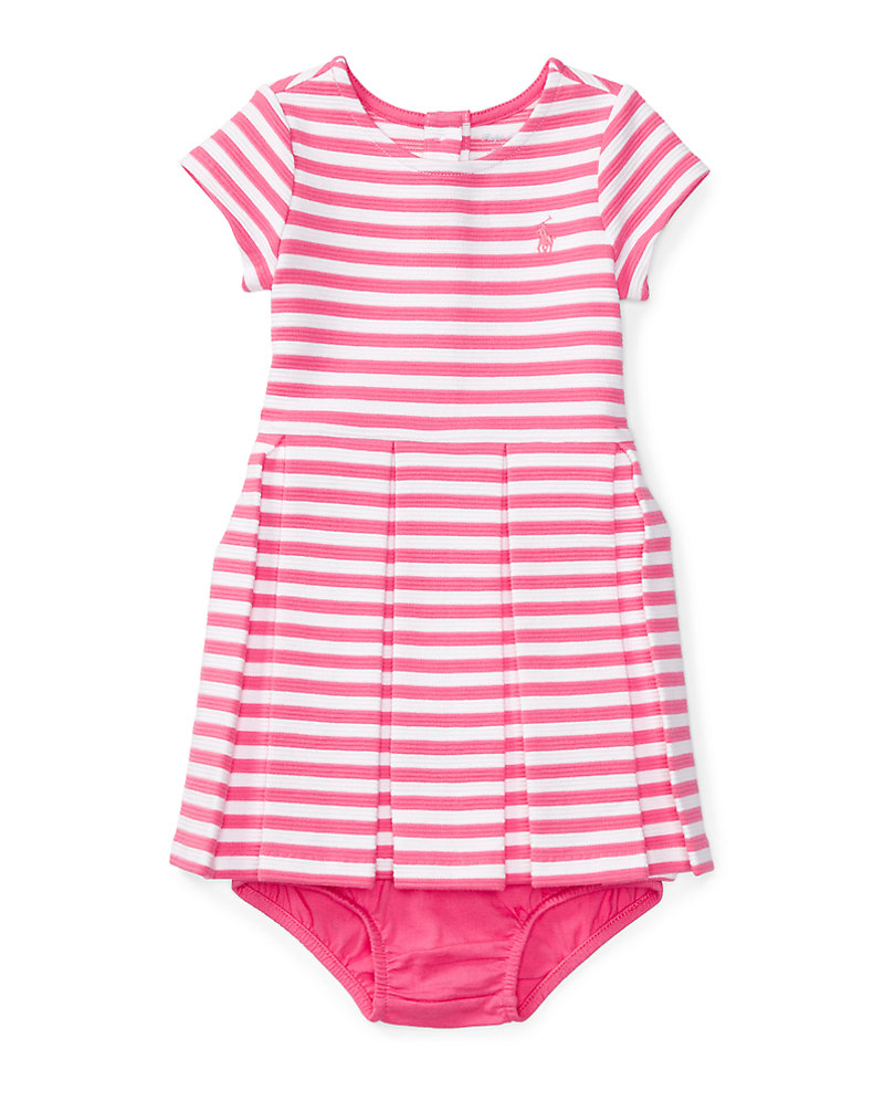Pleated Knit Dress & Bloomer Baby Girl 1