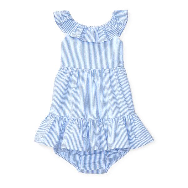 Seersucker Dress & Bloomer Baby Girl 1