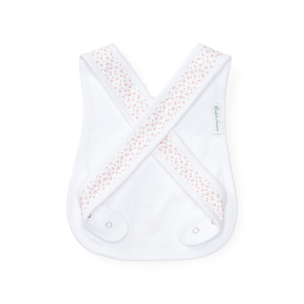 Baby Girl Floral Cotton Cross-Back Bib 2