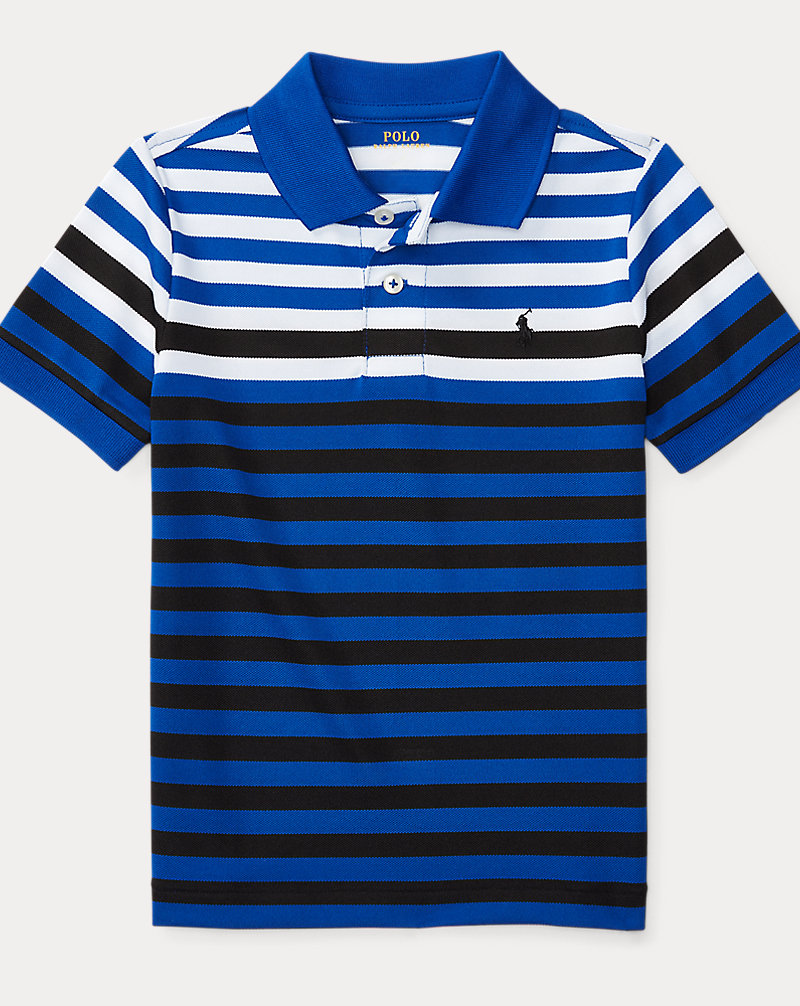 Striped Tech Mesh Polo Shirt Boys 2-7 1