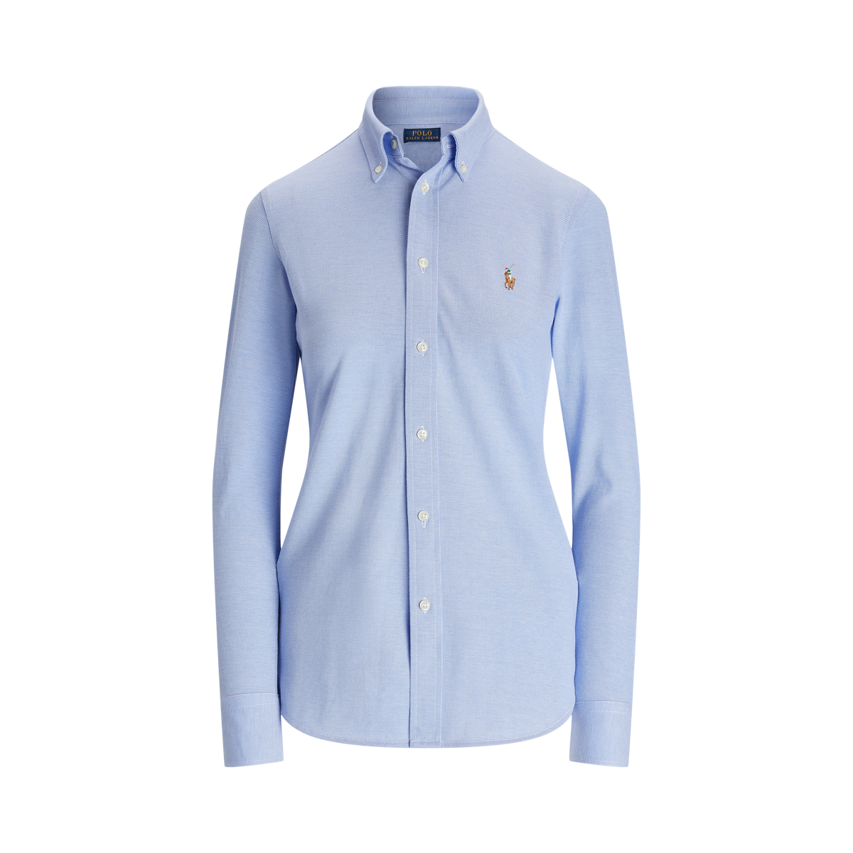 Women's Knit Cotton Oxford Shirt | Ralph Lauren