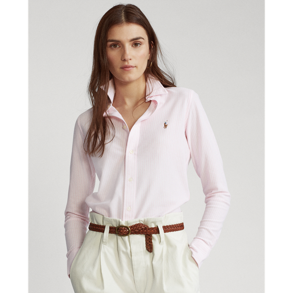 POLO RALPH LAUREN - Women's white Oxford piquet shirt 