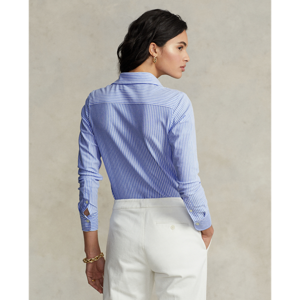 Striped Knit Oxford Shirt Ralph Lauren UK