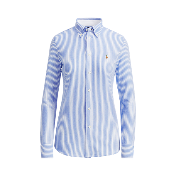 Striped Knit Oxford Shirt | Ralph Lauren UK