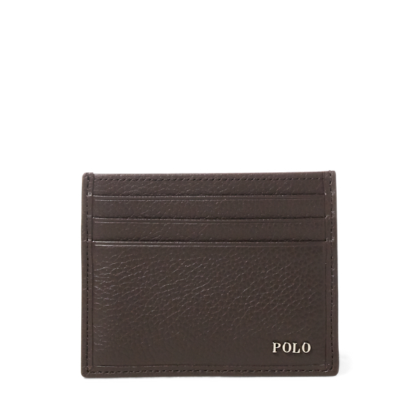 Metal-Plaque Leather Card Case Polo Ralph Lauren 1