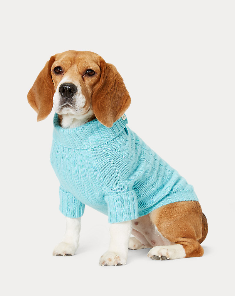 Jersey trenzado de cachemira para perros Ralph Lauren Pet 1