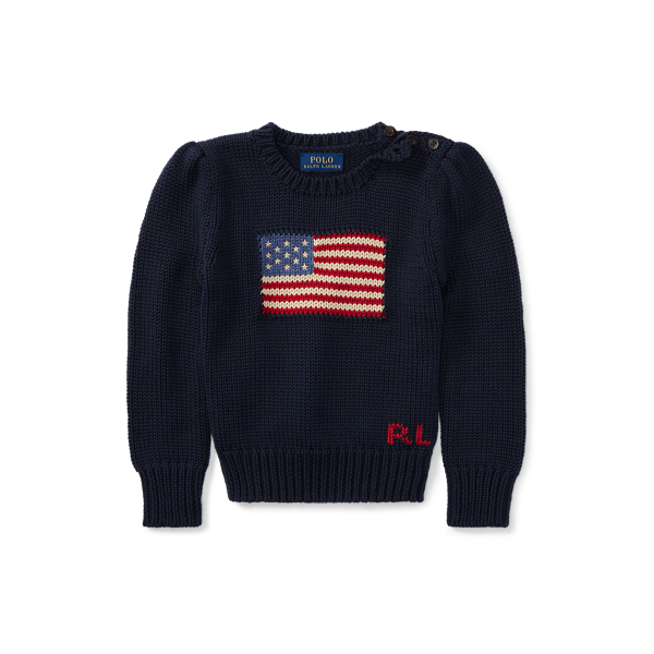 Rl flag best sale sweater