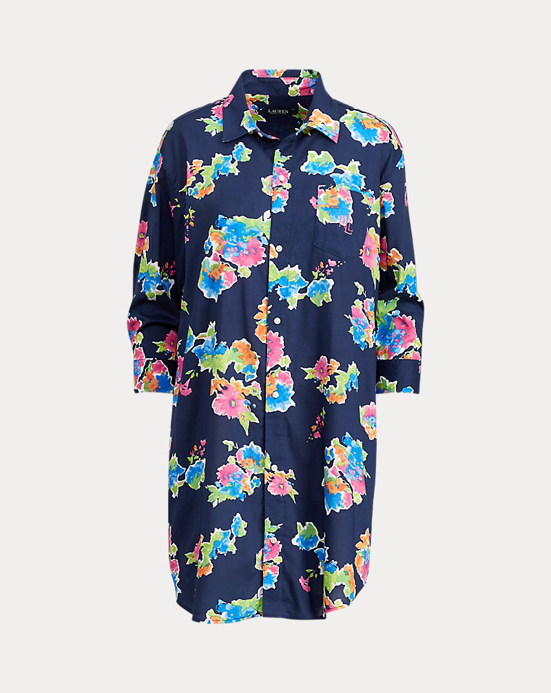 Floral-Print Sleep Shirt Lauren 1