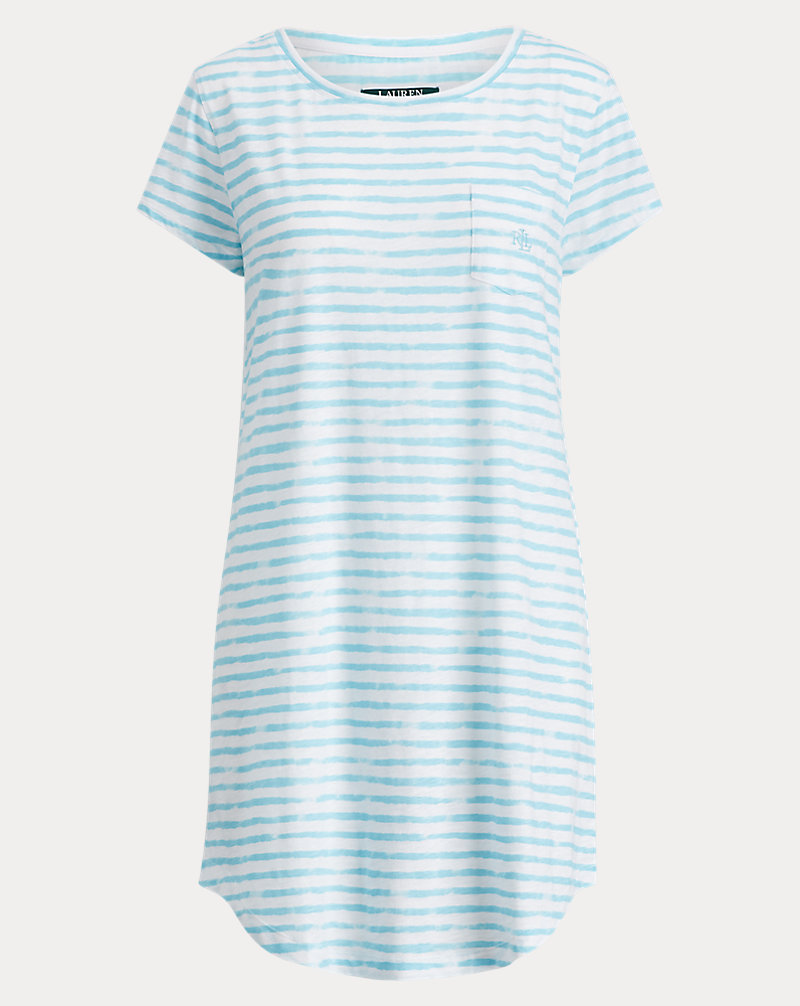 Striped Cotton Nightgown Lauren 1