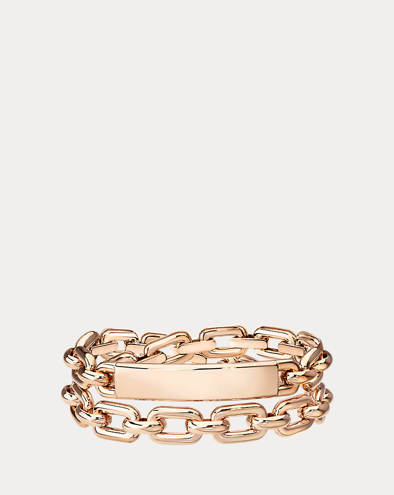 Rose Gold ID Bracelet The Chunky Chain Collection 1