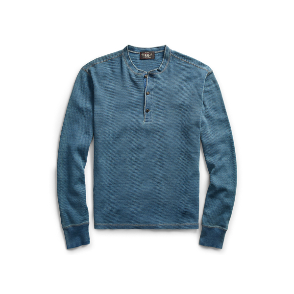 Indigo Jacquard-Knit Henley | Tees T-Shirts & Sweatshirts | Ralph