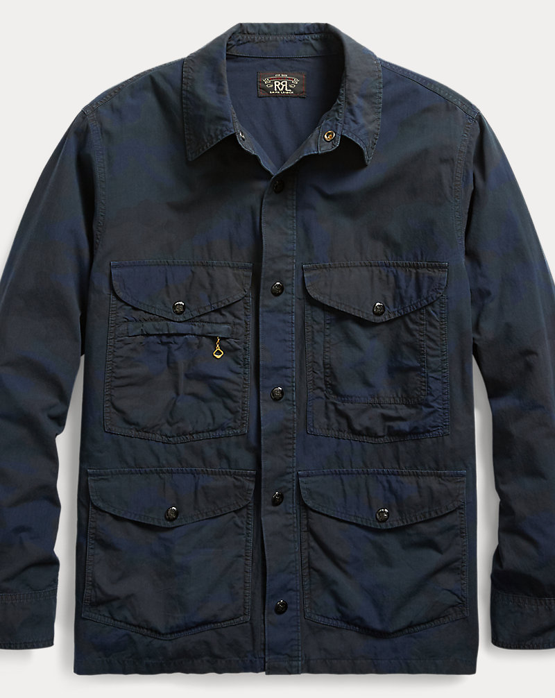 Camo Cotton-Blend Shirt Jacket RRL 1