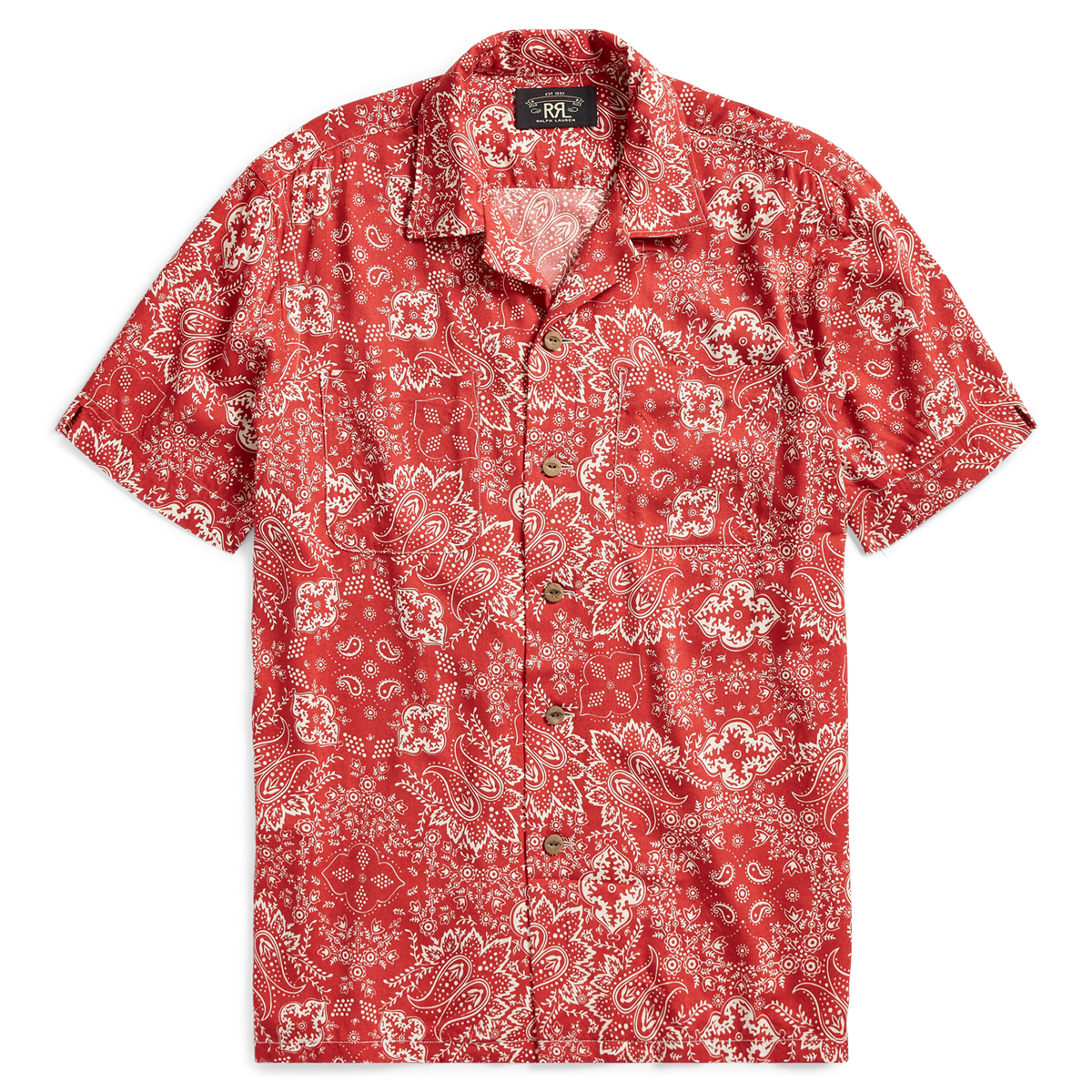 Bandanna-Print Camp Shirt
