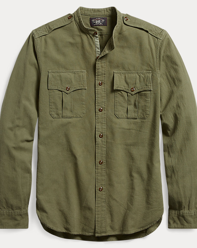 Cotton Jacquard Military Shirt RRL 1