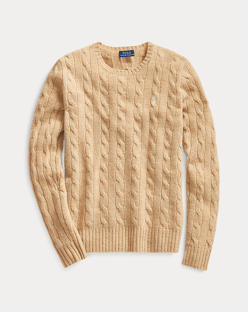 Cable Wool Crewneck Sweater Polo Ralph Lauren 1