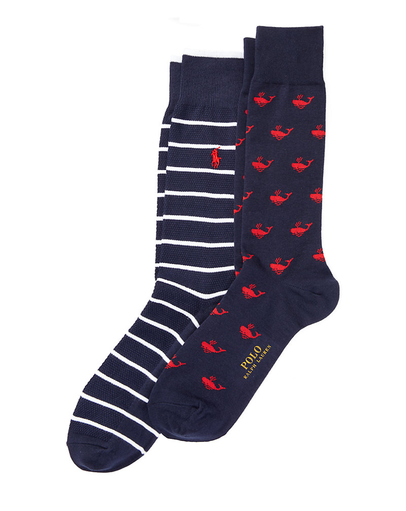 Whale Trouser Sock 2-Pack Polo Ralph Lauren 1