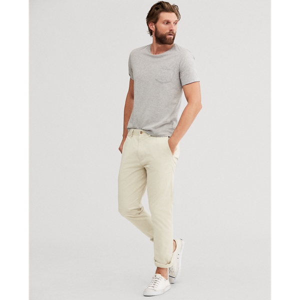 Stretch chino broek met klassieke pasvorm voor heren | Ralph Lauren® NL