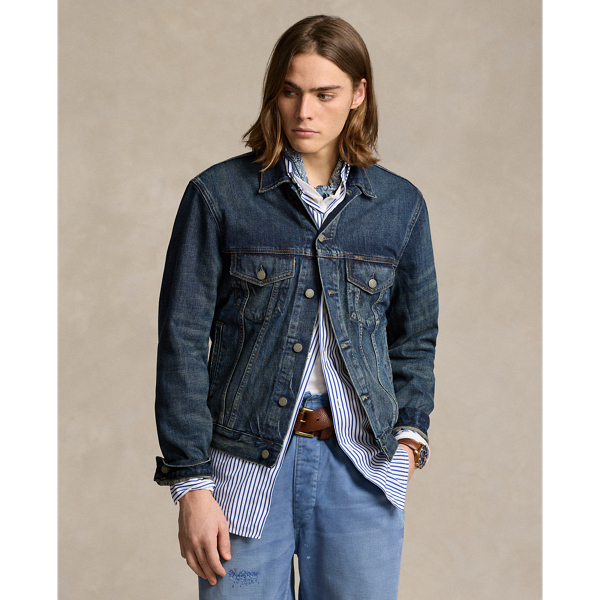 Veste en denim délavé