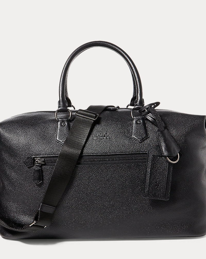 Pebbled Leather Duffel Bag Polo Ralph Lauren 1