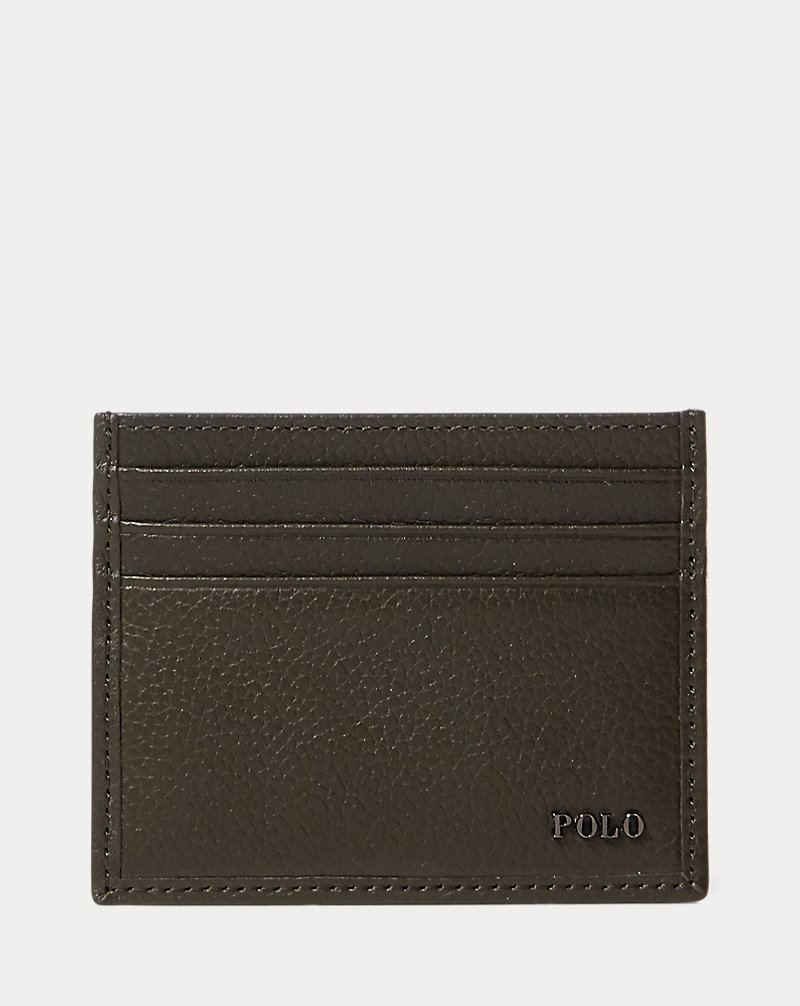 Metal-Plaque Leather Card Case Polo Ralph Lauren 1
