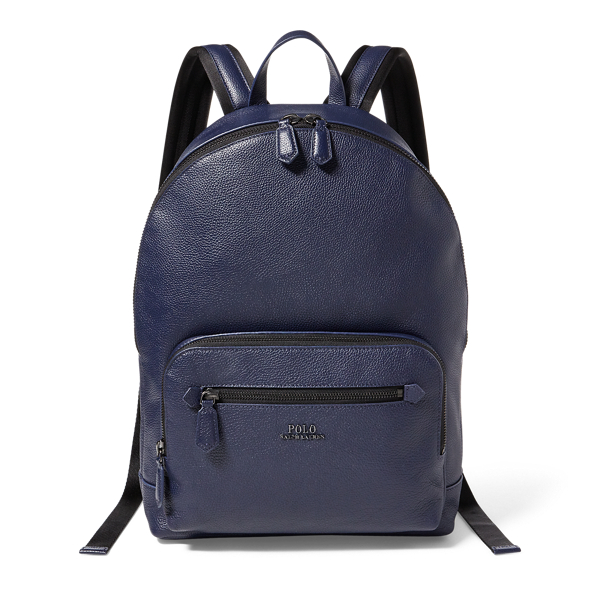 Polo ralph lauren sales pebbled leather backpack
