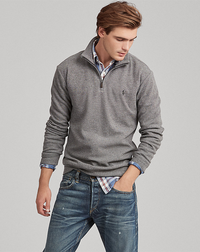 Double-Knitted Half-Zip Pullover Polo Ralph Lauren 1
