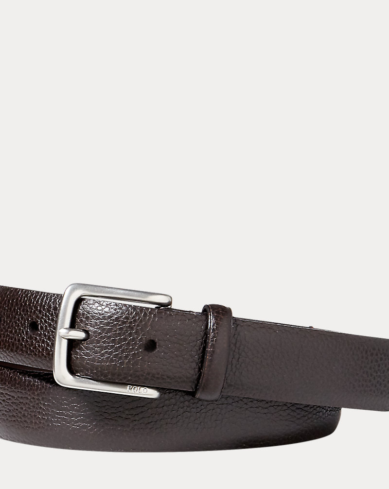 Pebbled Leather Dress Belt Polo Ralph Lauren 1