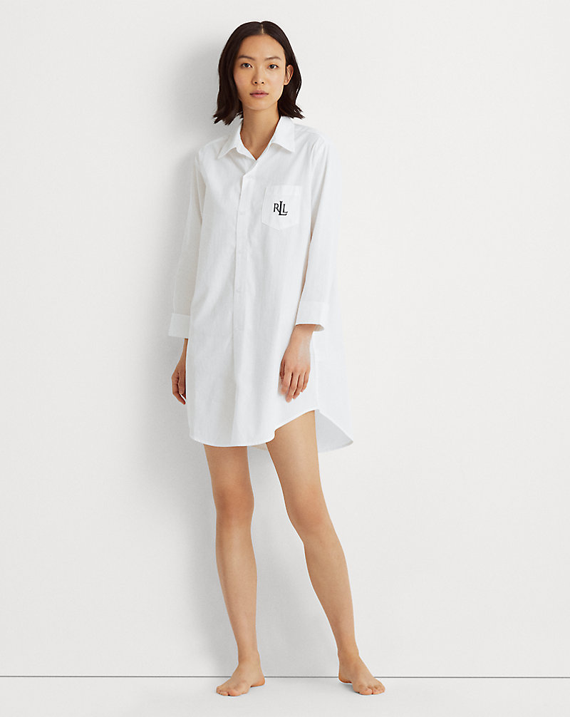 Cotton Dobby Pajama Shirt Lauren 1