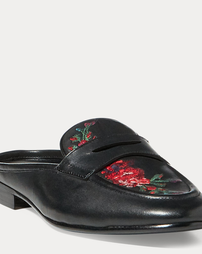 Ashlyn Embroidered Mule Loafer Polo Ralph Lauren 1