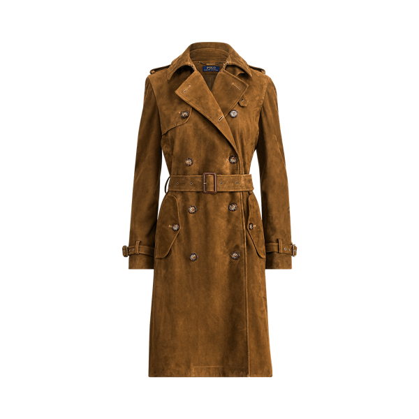 Polo Ralph Lauren Suede Trench Coat