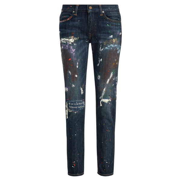 Ralph lauren paint deals splatter boyfriend jeans