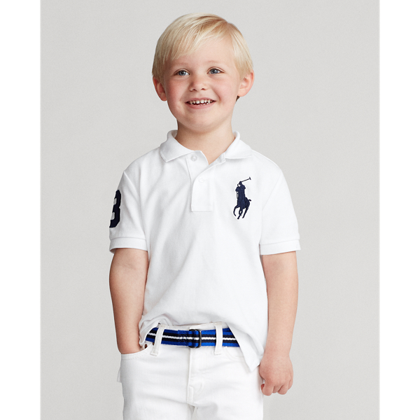 Big Pony Cotton Mesh Polo Shirt