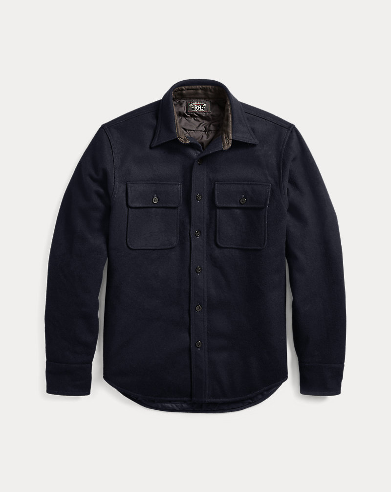 Wool Melton Shirt Jacket RRL 1